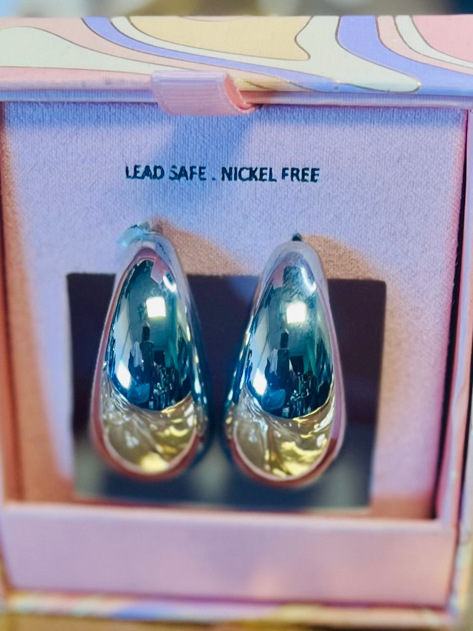 Silver Tear Drop Earrings